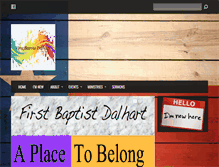 Tablet Screenshot of fbcdalhart.org